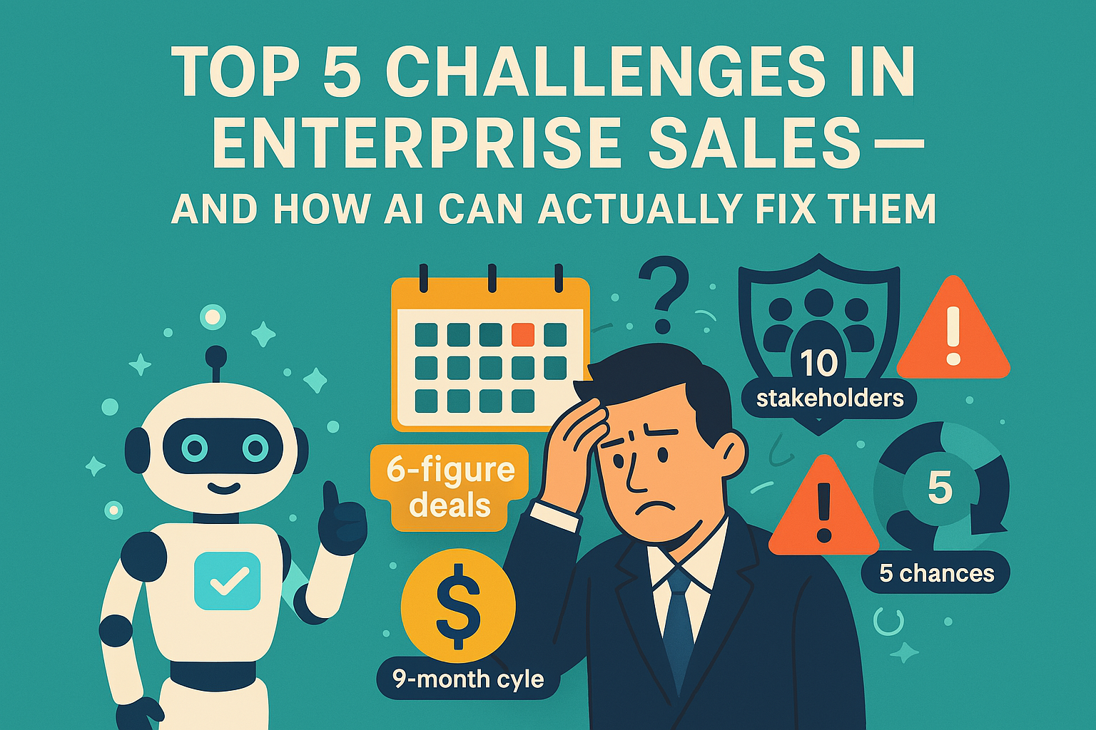 Top 5 Challenges in Enterprise Sales — And How AI Can Actually Fix Them