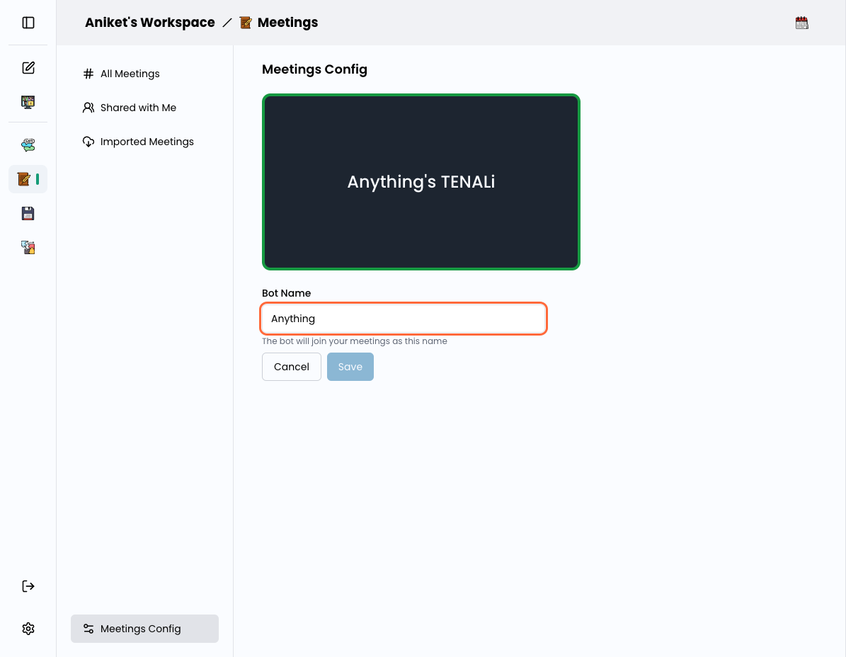 Free Custom AI Notetaker Names Now Available with Tenali AI